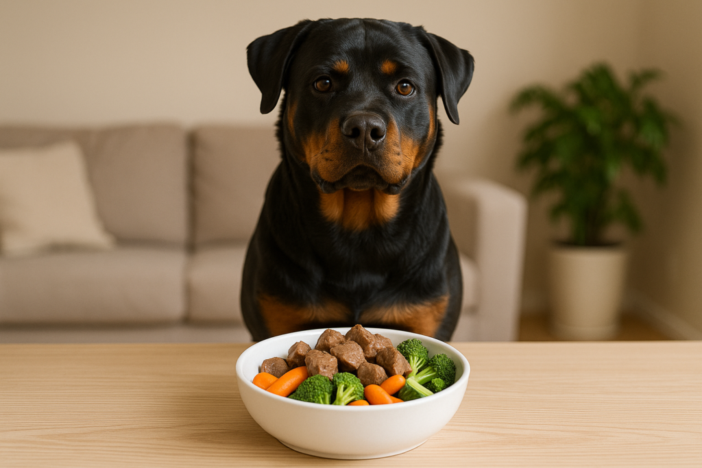 rottweiler natural diet and supplements
