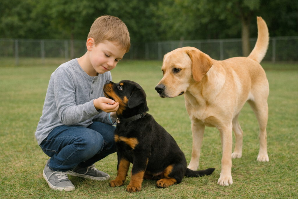 rottweiler puppy socialization training